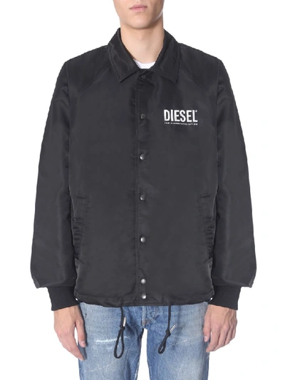 Shop Diesel J-akio-a Jacket In Nero