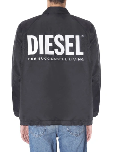 Shop Diesel J-akio-a Jacket In Nero