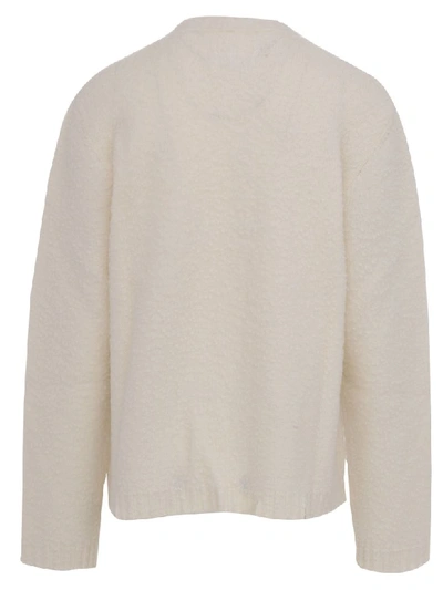 Shop Maison Margiela Cardigan  In Ivory