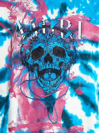 Shop Amiri Tie-dye Skull Sweatshirt In Multicolor