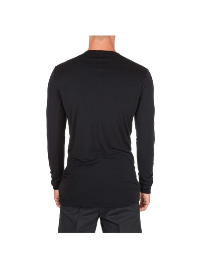 Shop Rick Owens Eskimo Sneaker Long Sleeve Tops In Nero