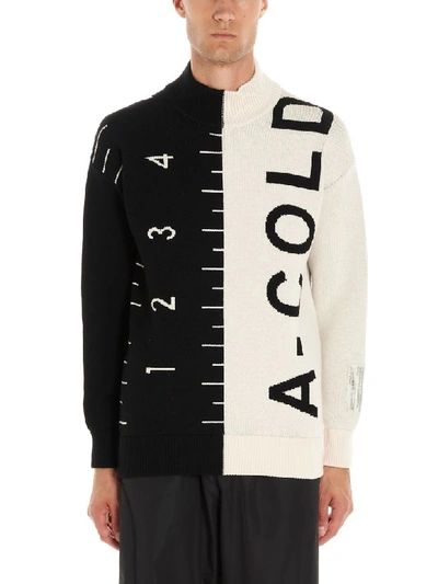 Shop A-cold-wall* A-cold-wall Sweater In Black & White