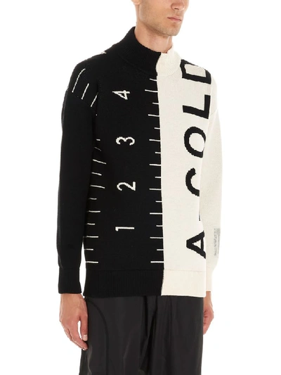 Shop A-cold-wall* A-cold-wall Sweater In Black & White