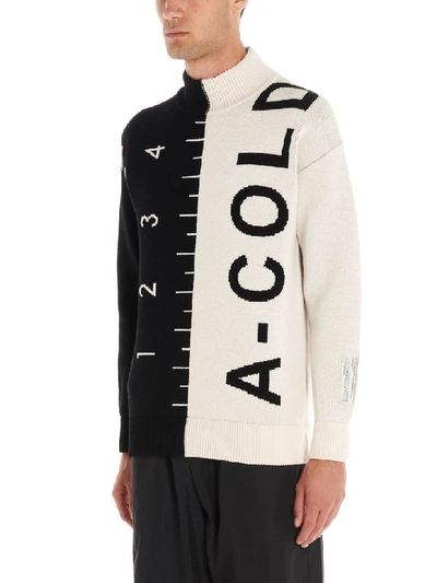 Shop A-cold-wall* A-cold-wall Sweater In Black & White