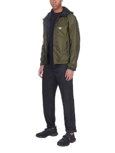 Shop Prada K-way Nylon Piuma Jacket In Tundra