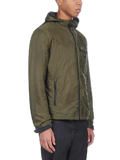 Shop Prada K-way Nylon Piuma Jacket In Tundra