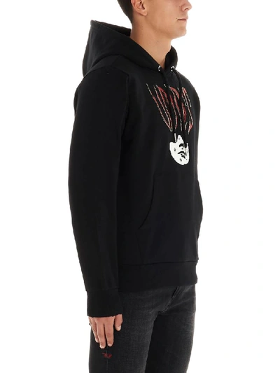 Shop Diesel Girk Hoodie In Black