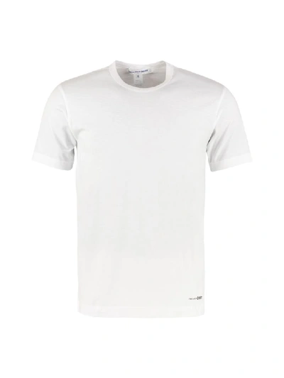 Shop Comme Des Garçons Shirt Stretch Cotton T-shirt In White