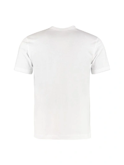 Shop Comme Des Garçons Shirt Stretch Cotton T-shirt In White