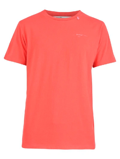 Shop Off-white Printed T-shirt In Red