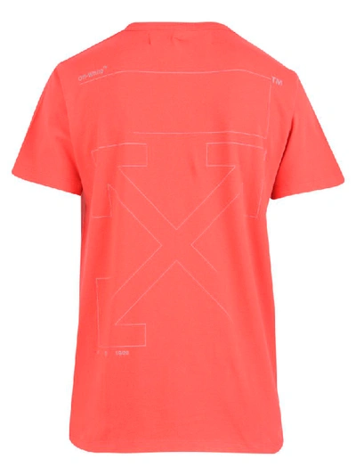 Shop Off-white Printed T-shirt In Red