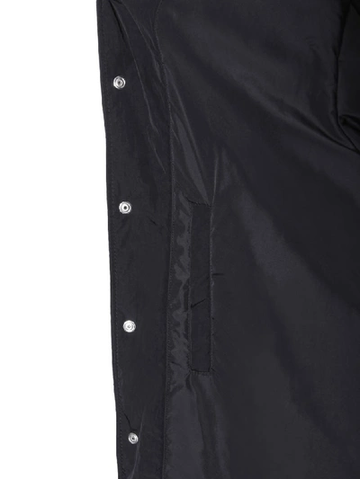 Msgm Black Oversize Jacket In Nero