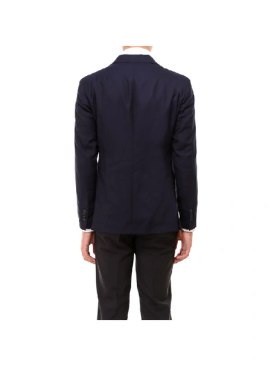 Shop Tagliatore Blazer In Blue