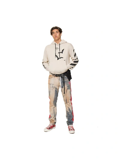 Shop Off-white Side Panel Slim Denim In Multicolor