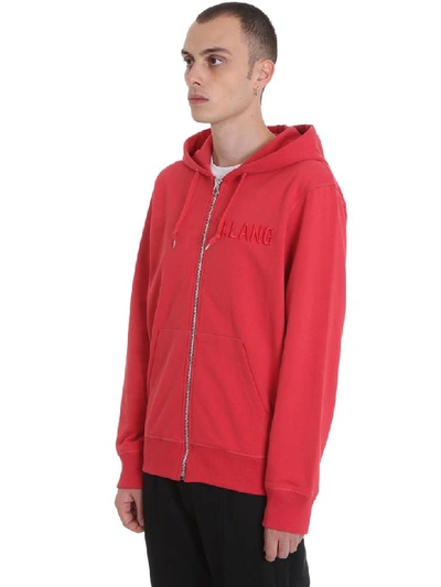 Shop Helmut Lang Sweatshirt In Red Cotton