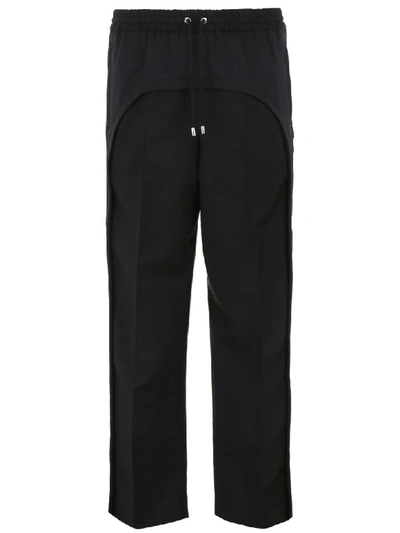 Shop Burberry Tailoring Trousers With Bands In Black (black)