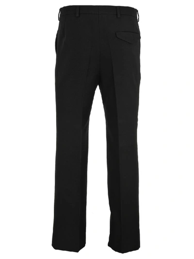 Shop Prada Straight Tailored Trousers In Black