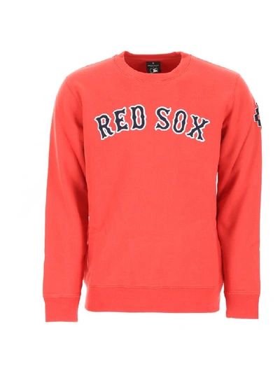 Shop Marcelo Burlon County Of Milan Red Sox Sweatshirt In Red Blue (red)