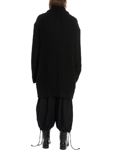 Shop Yohji Yamamoto Cardigan In Black