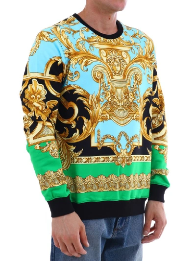 Shop Versace Baroque Sweatshirt In Multicolor
