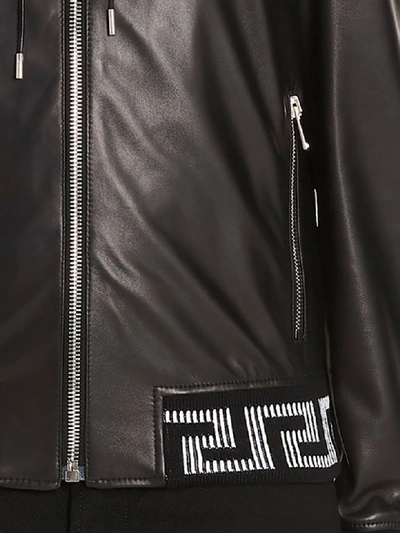 Shop Versace Greche Jacket In Black