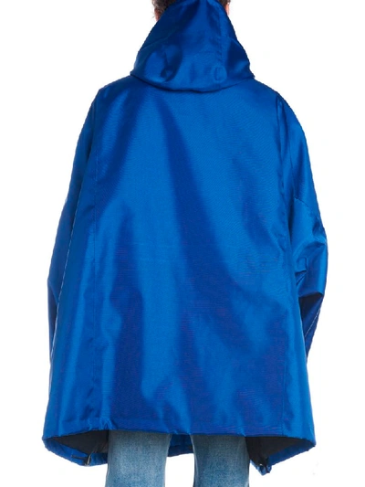 Shop Balenciaga Parka In Blue