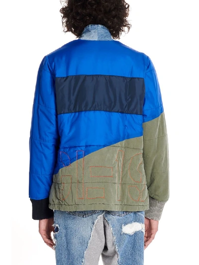 Shop Greg Lauren 50/50 Jacket In Multicolor