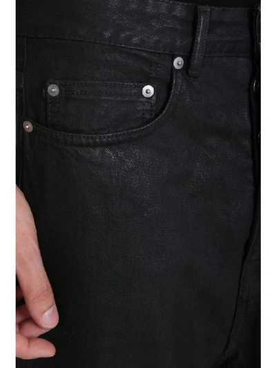 Shop Drkshdw Collapse Croppe Jeans In Black Denim