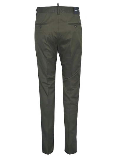 Shop Dsquared2 Straight Leg Trousers In Green