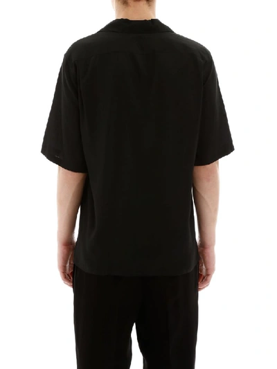 Shop Alexander Mcqueen Shirt With Logo Embroidery In Black (black)