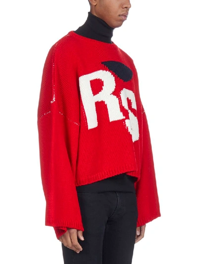Shop Raf Simons Sweater In Red