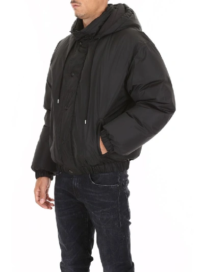 Shop Msgm Puffer Jacket In Nero (black)