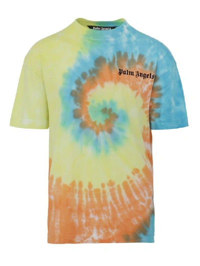 Shop Palm Angels Tie Dye T-shirt In Multicolor