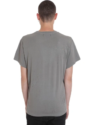 Shop Amiri T-shirt In Grey Cotton
