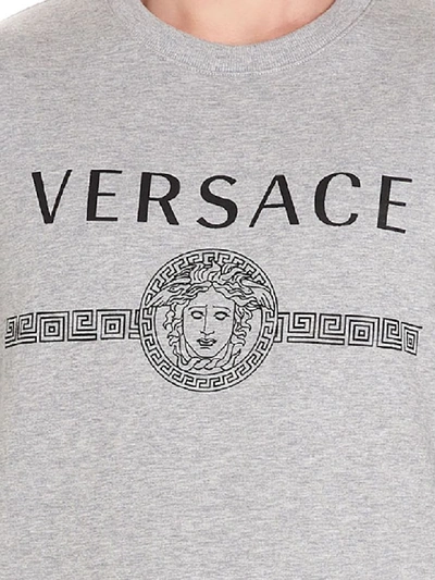 Shop Versace Sweatshirt In Grey