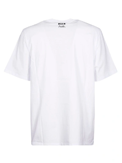 Shop Msgm Turbo T-shirt In White
