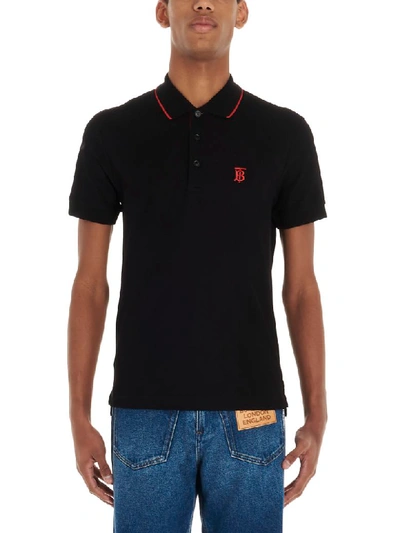 Shop Burberry Walton Polo In Black