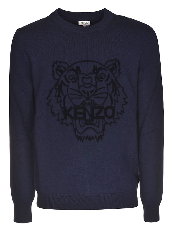 kenzo tiger head jumper