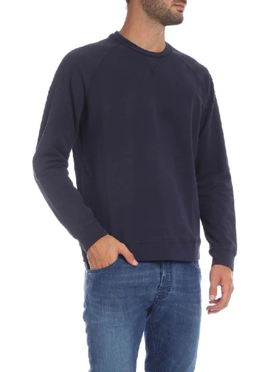 Shop Ermenegildo Zegna Cotton Sweatshirt In Blue