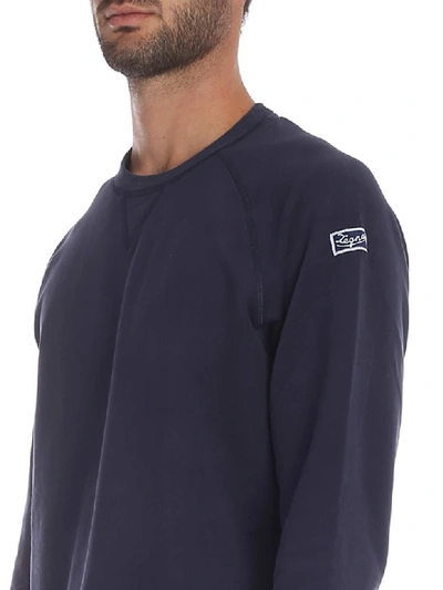 Shop Ermenegildo Zegna Cotton Sweatshirt In Blue