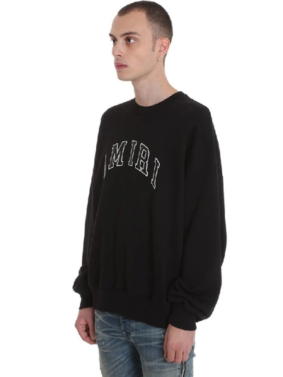 Shop Amiri Sweatshirt In Black Cotton