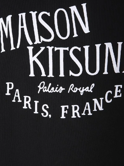 Shop Maison Kitsuné Palais Royal Printed Sweatshirt In Nero