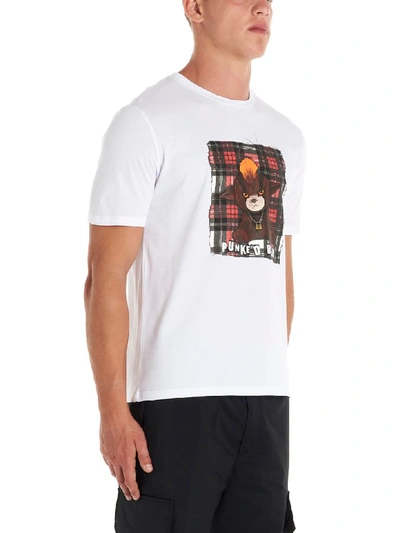 Shop Neil Barrett Punked Bear T-shirt In White
