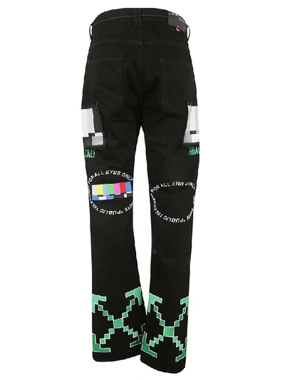 Shop Off-white Relaxed Jeans In Black/multicolor