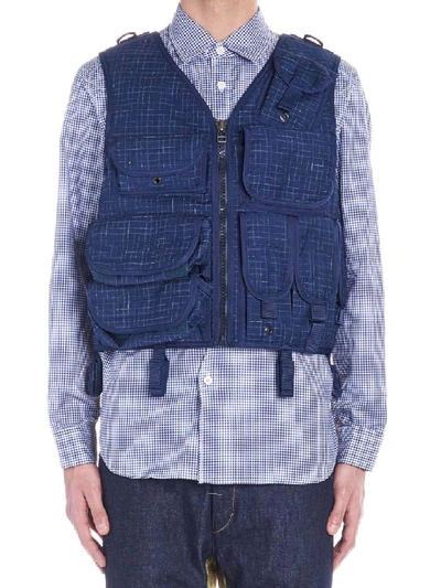 Shop Junya Watanabe Vest In Multicolor