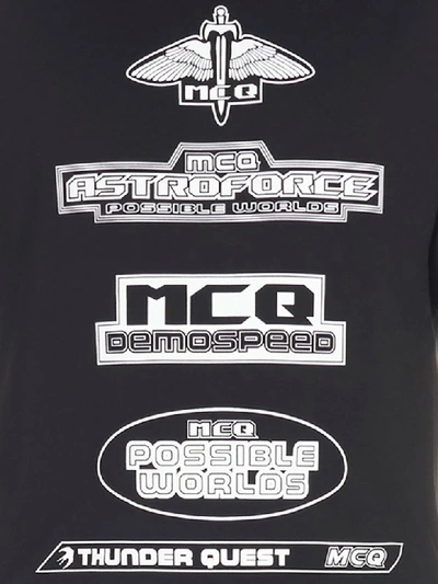 Shop Mcq By Alexander Mcqueen Mcq Alexander Mcqueen Dropped T-shirt In Black