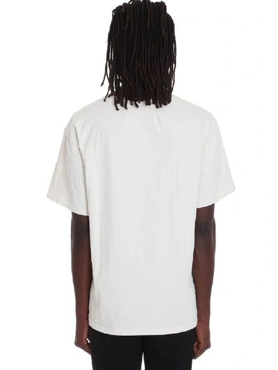 Shop Rhude T-shirt In Beige Cotton