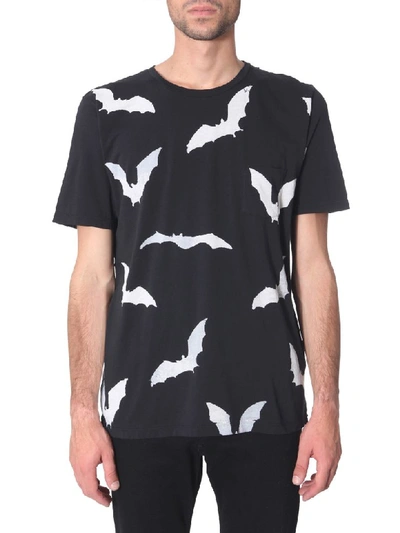 Shop Saint Laurent Batch Print T-shirt In Nero