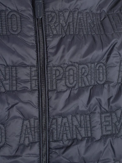 Shop Emporio Armani Blouson Jacket In Blu Bordeaux