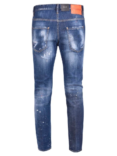 Shop Dsquared2 Skater Jeans In Blue